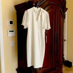 Ivory Calvin Klein midi dress, never worn
